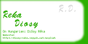 reka diosy business card