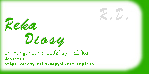 reka diosy business card